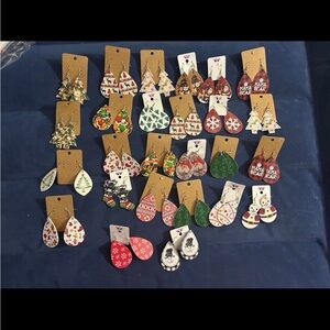 26 boutique Christmas earrings